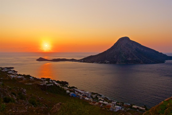 Kalymnos的夕陽